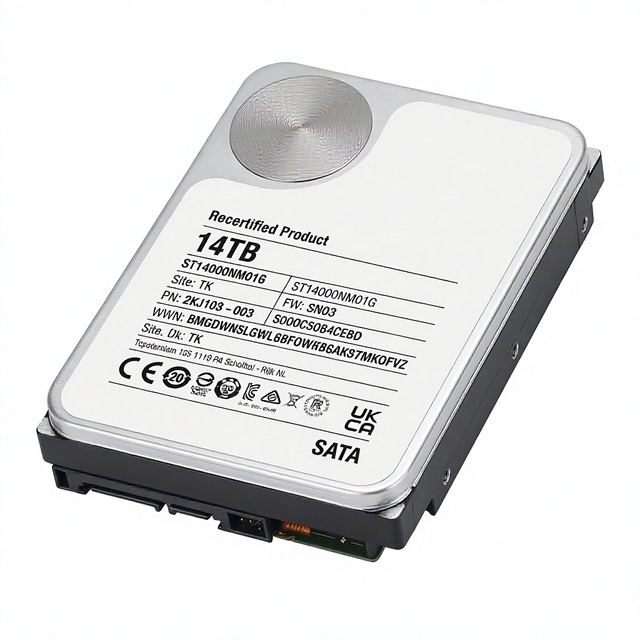 ST14000NM001G 14TB Enterprise Internal Hard Drive 3.5 Inch SATA 6Gb/s 7200RPM 256MB Cache Server HDD
