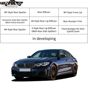 M3 M4 Bên Ngoài Phụ Kiện Bao Gồm Phía Trước Vent Mí Mắt Bìa <span class=keywords><strong>Lip</strong></span> Phía Sau Bumper Trim <span class=keywords><strong>Lip</strong></span> Khuếch Tán Spoiler Cho BMW F80 M3 F82 M4 G82 - Product Image 2