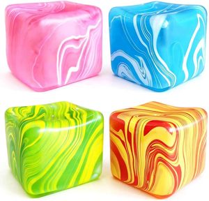 Cube sensoriel anti-stress à montée lente en maltose, jouet sensoriel non collant pour enfants et adultes - Product Image 1