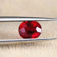 Pierre précieuse naturelle AGL Pigeon, 1.62ct, forme ovale, rouge vif, rubis, non chauffant, en vrac