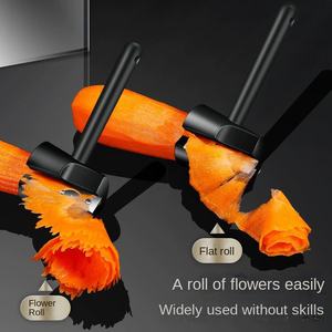 Juego de Rizadores de Ensalada Manuales de Acero Inoxidable, Espiralizador de Zanahoria y Pepino, Cortador <span class=keywords><strong>en</strong></span> Espiral, Cuchillo Modelador de Metal y Material PP - Product Image 3