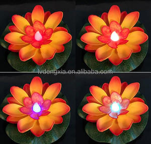 Diwali <span class=keywords><strong>LED</strong></span> ánh sáng hoa sen nước cảm biến <span class=keywords><strong>LED</strong></span> nổi không thấm nước ánh sáng ban đêm qua biên giới mong muốn sông sen ánh sáng - Product Image 2