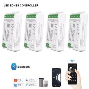 MC101B Dimmer BT con Telecomando a 4 Zone, Controllo di Gruppo e Sincronizzazione Musicale per Controller Strisce LED 5-24V DC 288W 6A - Product Image 2