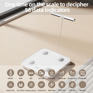Báscula Digital Inteligente con Bluetooth y Ocho Electrodos, para Peso Corporal y Grasa, 180 kg, Monitor de Salud, con Más de <span class=keywords><strong>29</strong></span> Datos - Product Image 2