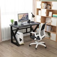 Bureau de jeu moderne noir et blanc, nouveau design, pour la maison et le bureau, table d'ordinateur personnalisée, vente en gros