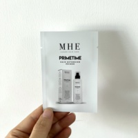 Sachet d'échantillon cosmétique au fini mat Sac de pochette en feuille de plastique d'emballage plat scellé à 3 côtés Petit sac de paquet de soins de la peau avec impression