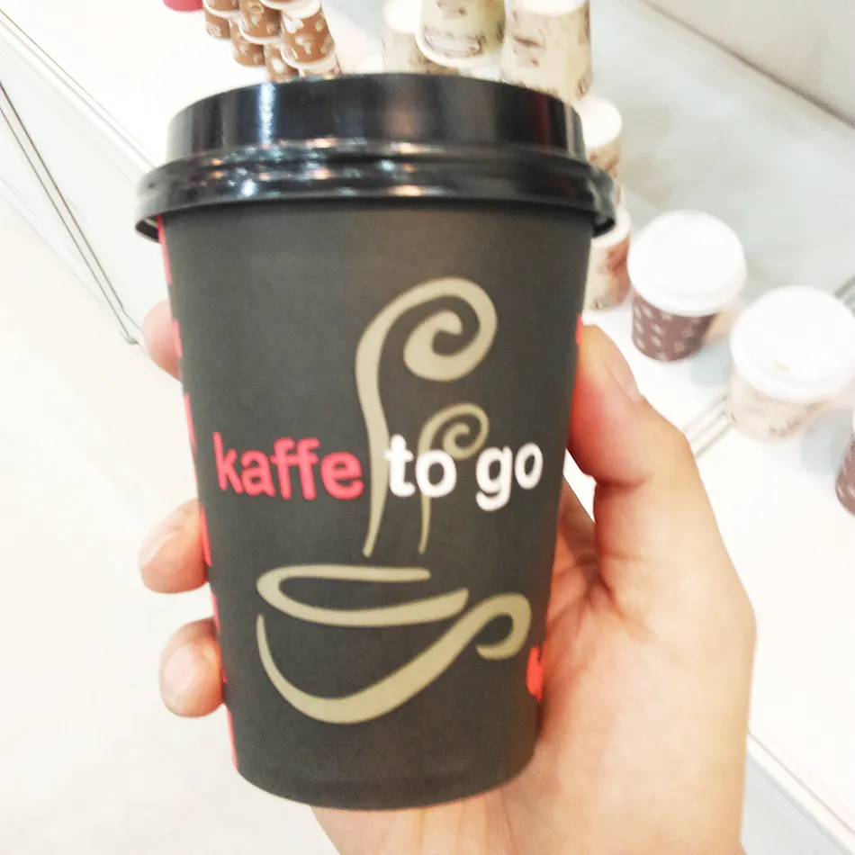 Papier cup voor hot koffie uit china, automaat koffiekopje, koffie papier cup met logo