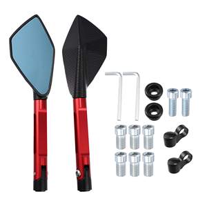 Espejo Retrovisor Lateral Rojo Penta para Motocicleta para Visibilidad Trasera - Product Image 3