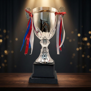 Trophées en métal et cristal - Médailles personnalisées imprimées UV sur le thème du patriotisme, finition polie durable, hauteur 310 mm pour les jeux sportifs - Product Image 2