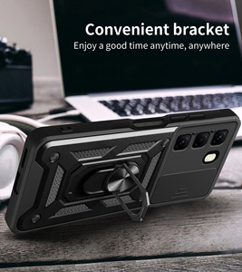 Funda Protectora para Teléfono GSCASE con Diseño de Armadura a Prueba de Golpes para Infinix Note 50 Pro+ 5G y 50X 5G, Soporte Magnético, Ventana Deslizante para la Lente - Product Image 5
