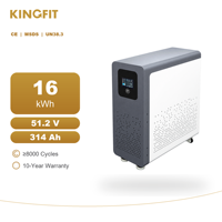 Baterai Penyimpanan Energi Khusus 16kWh 314Ah 51.2V Baterai Penyimpanan Energi Industri & Komersial Layar Sentuh LCD 5 Inci DR 16S BMS