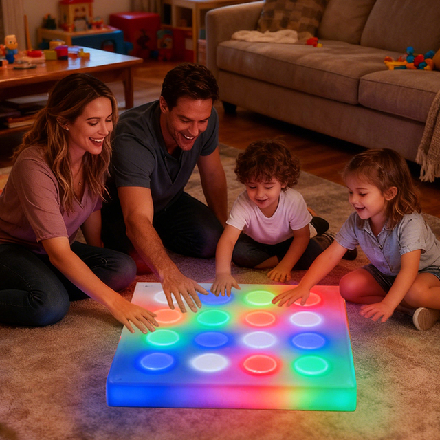 Children Interactive LED Wall for Bedroom Decoration with 16 RGB LEDs Modern Design Birthday