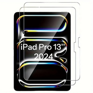 Protection d'écran pour tablette de jeu, verre trempé transparent pour iPad Pro 2024 11 13 pouces, film anti-rayures 9H sans bulles - Product Image 1