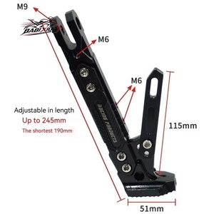 حامل جانبي قابل للتعديل من الألومنيوم CNC مقاوم للانزلاق لأنظمة هيكل الدراجات النارية - Product Image 5
