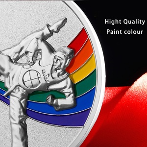 เหรียญจิวยิตสูออกแบบเองราคาถูก เหรียญกีฬาโลหะเปล่าสีทอง เงิน ทองแดง/บรอนซ์ เหรียญรางวัลจิวยิตสูแบบกำหนดเอง - Product Image 4