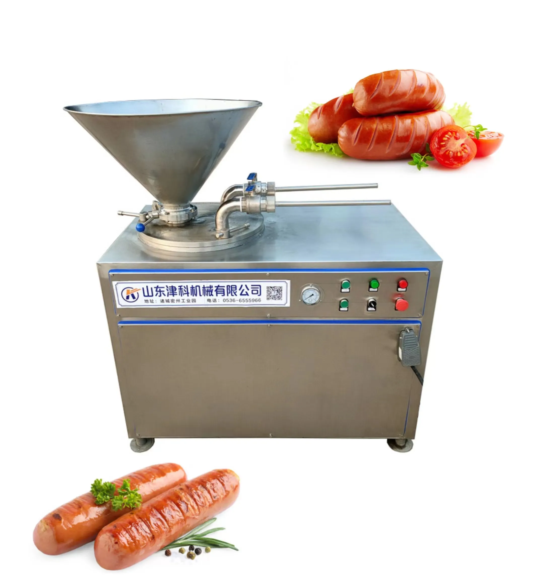 automatic sausage machine SUS 304 industrial sausage filler machine