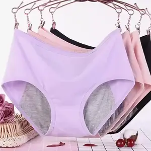Drop Shipping Katoen Plus Size Ondergoed Vrouwen Katoen 3 Layer Lekvrije Menstruatie Slipje Voor Vrouwen Menstruatie