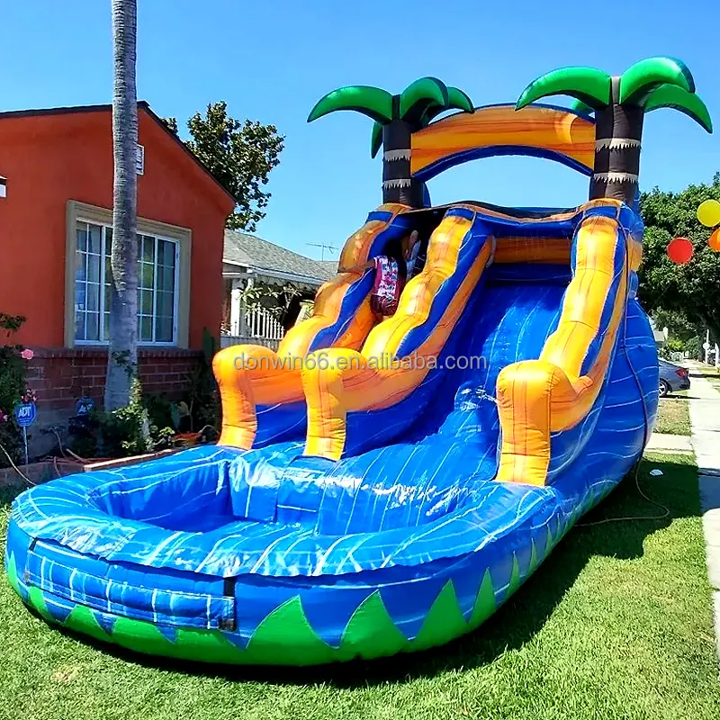 Gran oferta, pequeño castillo inflable, juego para niños, casa inflable, fiesta, salto, rebote y Tobogán, Combo al aire libre