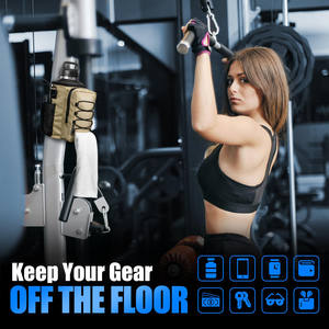 Bolso Bandolera Oxford Negro al por Mayor con Porta Botella de Agua, Bolso Deportivo Magnético Unisex para Gimnasio, Accesorios Portátiles para Entrenamiento - Product Image 3