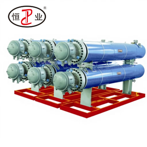 Échangeur de chaleur à calandre tubulaire électrique monté sur châssis en acier au carbone certifié ATEX pour le chauffage automatique des procédés, adapté aux champs pétroliers et au gaz brut - Product Image 1