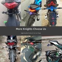Support de plaque d'immatriculation pliable universel en alliage d'aluminium pour scooter électrique