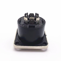 Conector XLR de 8 Pines para Montaje en Panel, Conector Hembra Powercon de 8 Polos, Adaptador de Cable de Audio y Video XLR