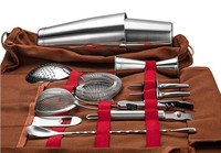 Barman Simple Épaule Toile Cocktail Shaker Kit Bar Outils Barman Ustensile Sac De Rangement