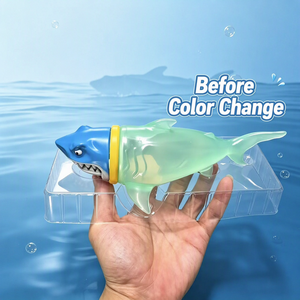 Nuevo Juguete Sensorial Antiestrés de Tiburón que Cambia de Color, Juguete para Apretar, Decoración de Escritorio, Regalos para Fiestas - Product Image 3