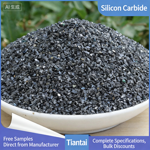 Carbure de silicium vert et noir le plus vendu avec une pureté de 98 %/99,9 % pour le sablage et l'élimination de la rouille - Product Image 6