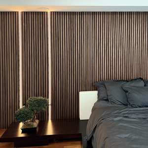 4 rouleaux de bande LED flexible noire de 2,4 m pour panneau acoustique et panneaux muraux à lattes de bois - Product Image 6