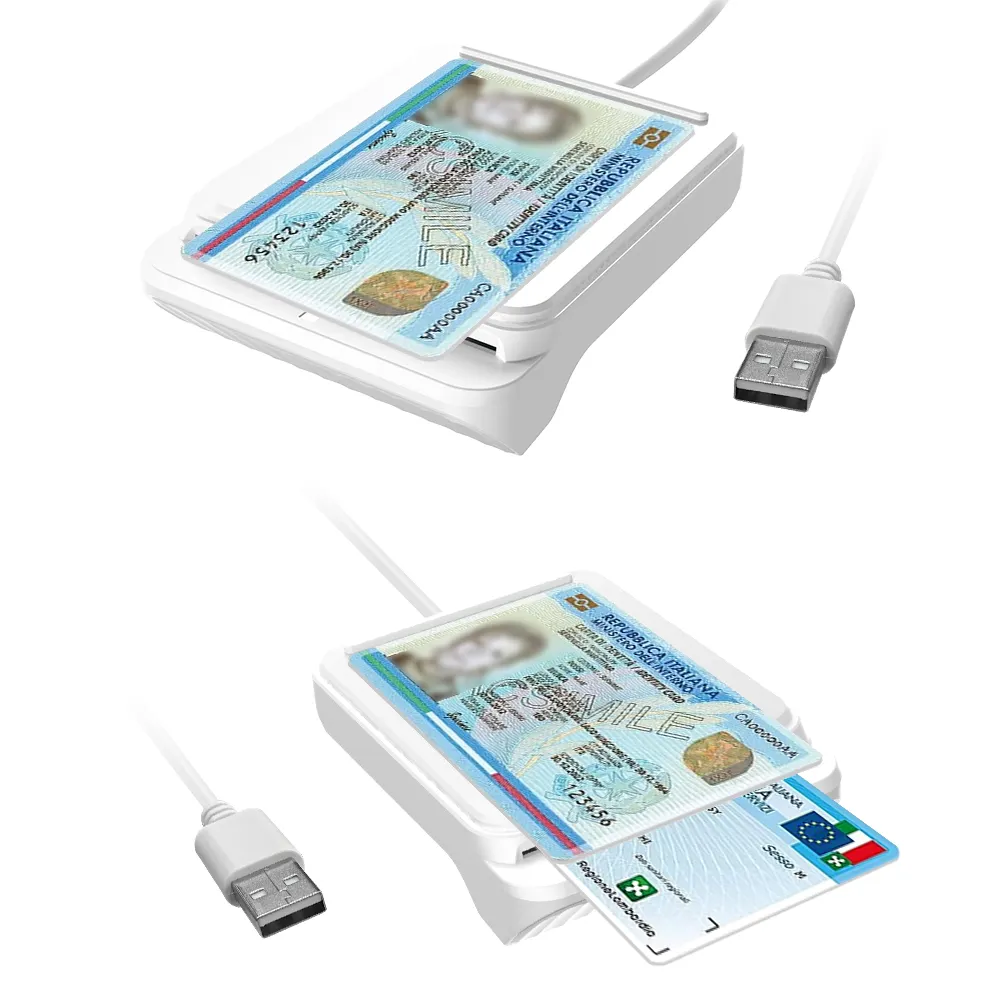 Personalizzare 2024 lettore di carte di credito Contactless lettore di carte di credito NFC RFID lettore di carte migliori 7816 ISO ZOWEETEK