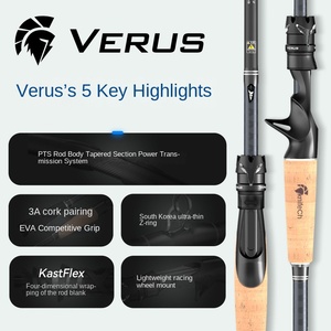 Canne à pêche Verus Lure, boutique officielle, ultra-rigide, ultra-légère, canne de mer XF-Tuned Grip, pour la pêche en rivière et en mer - Product Image 2