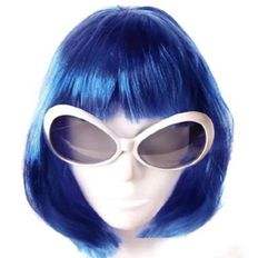 Accessoire de cheveux bleus simples pour costumes cosplay - Product Image 1