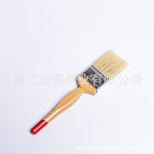 Pinceaux plats à poils de porc mélangés à des fibres chimiques, manche en Hemu rouge naturel, 12-20mm, origine Zhenjiang - Product Image 5