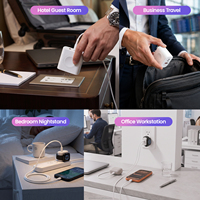 Chargeur mural multifonction 3 en 1 avec charge sans fil pour iWatch, pour téléphone portable, cadeau promotionnel, kit de voyage