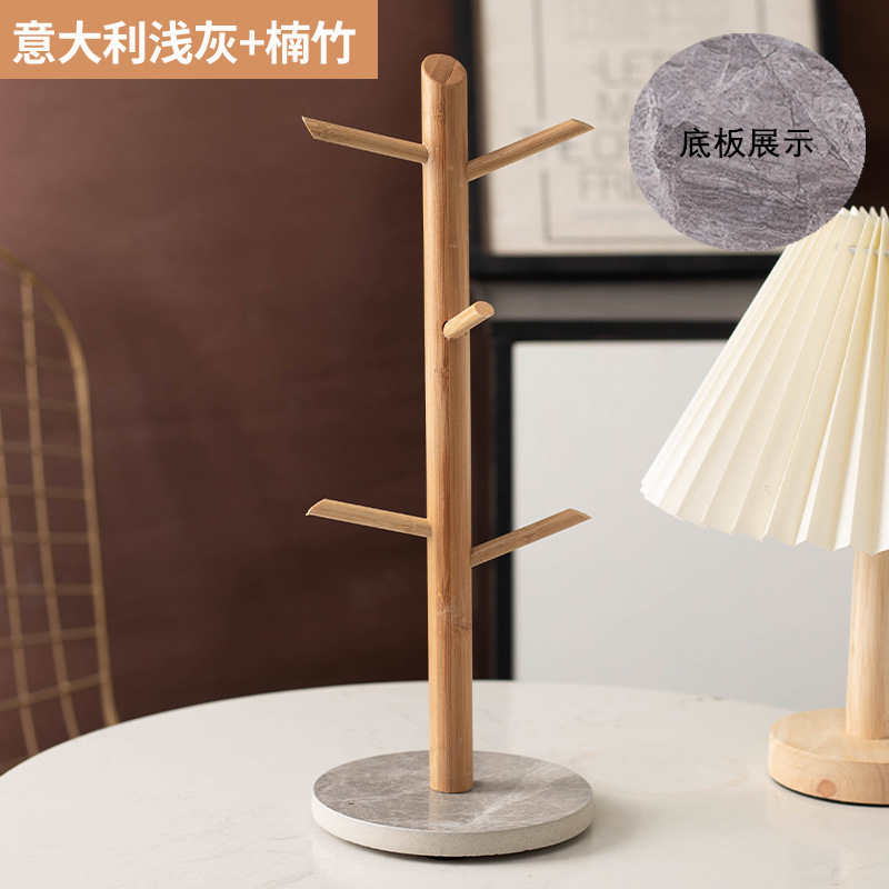 Italian Light Grey Bamboo Tree Branch Stand