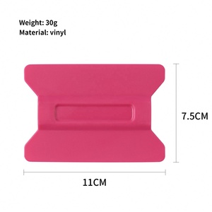 Magnetic Scraper Double-Sided Use Felt Squeegee Car Vinyl Scraper Wrap <b>Window</b> Tint Tool Paste on the Car - Product Image 5