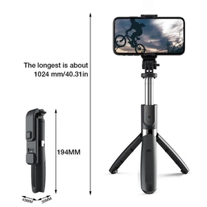 Monopié extensible con <span class=keywords><strong>Bluetooth</strong></span>, palo de selfi inalámbrico, Mini trípode con luz de relleno, obturador remoto para teléfono IOS y Android - Product Image 4