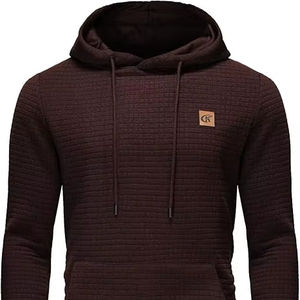 Sudadera con Capucha para Hombre, Forro de Tela Jersey, Diseño Sólido, Teñido en Prenda, Secado Rápido, Invierno, 100% Poliéster, 340g, Estampado Puff, Logotipo Personalizado - Product Image 1