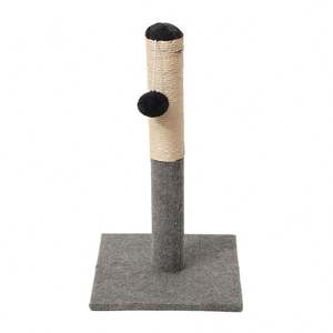 Poste rascador moderno y alto para gatos con bola colgante, Premium Basics, árbol rascador de sisal para gatitos, estructura de escalada para gatos de interior - Product Image 2