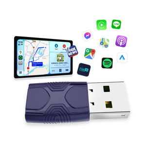 Reproductor Multimedia 2 en 1 Wifi6 Android para Auto, Ai Box Mini Ultra2, Dongle Inalámbrico Portátil para Carplay, Adaptador USB/USBC, <span class=keywords><strong>Spotify</strong></span> - Product Image 1