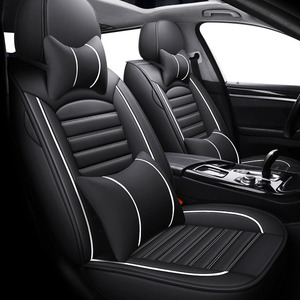 Housses de siège de voiture universelles en cuir PU Couverture complète adaptée aux voitures à cinq sièges - Product Image 4