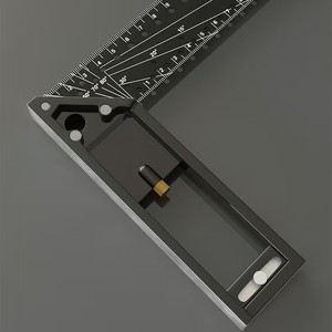 Règle carrée triangulaire à <span class=keywords><strong>30</strong></span>/40 <span class=keywords><strong>degrés</strong></span> en alliage d'aluminium de 45/90 cm à <span class=keywords><strong>angle</strong></span> droit <span class=keywords><strong>30</strong></span> cm règle multifonctionnelle pour le travail du bois - Product Image 4