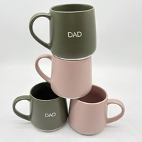 Vente en gros 400ml tasse en céramique minimaliste père papa cadeau café tasse à thé jour personnalisé tendance tasses en céramique tasse à café tasse