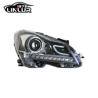 Faro de coche 2011 2012 2013 W204 luces halógenas actualización a faros LED para Mercedes Benz Clase C w204