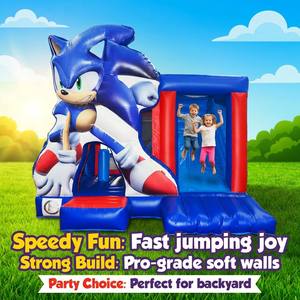 Casa de Brinco con Tobogán, Castillo Inflable para Niños, Mini Combo, Trampolín, Material de PVC, Fácil de Instalar - Product Image 1