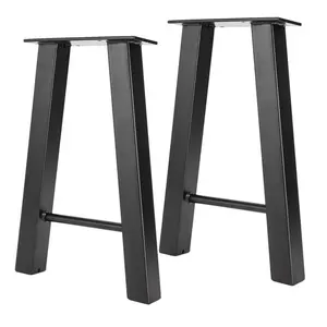 Muebles de comedor de hierro fundido industrial, patas de metal para mesas modernas, tamaño personalizado