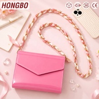 Carnet de notes Hongbo 4 couleurs en cuir verni A6 avec 6 anneaux dorés, organiseur de budget, planificateur, journal, avec sac et chaîne inclus