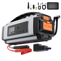 Démarreur de batterie portable robuste et compresseur d'air combinés, gonfleur intelligent sans fil pour SUV/voiture – Prix usine