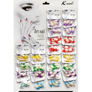 New Arrival <strong>Simple</strong> Solid Color G.<strong>Nail</strong> New Style 24 Packs Mixed French Manicure with Colorful Print - Product Image 5